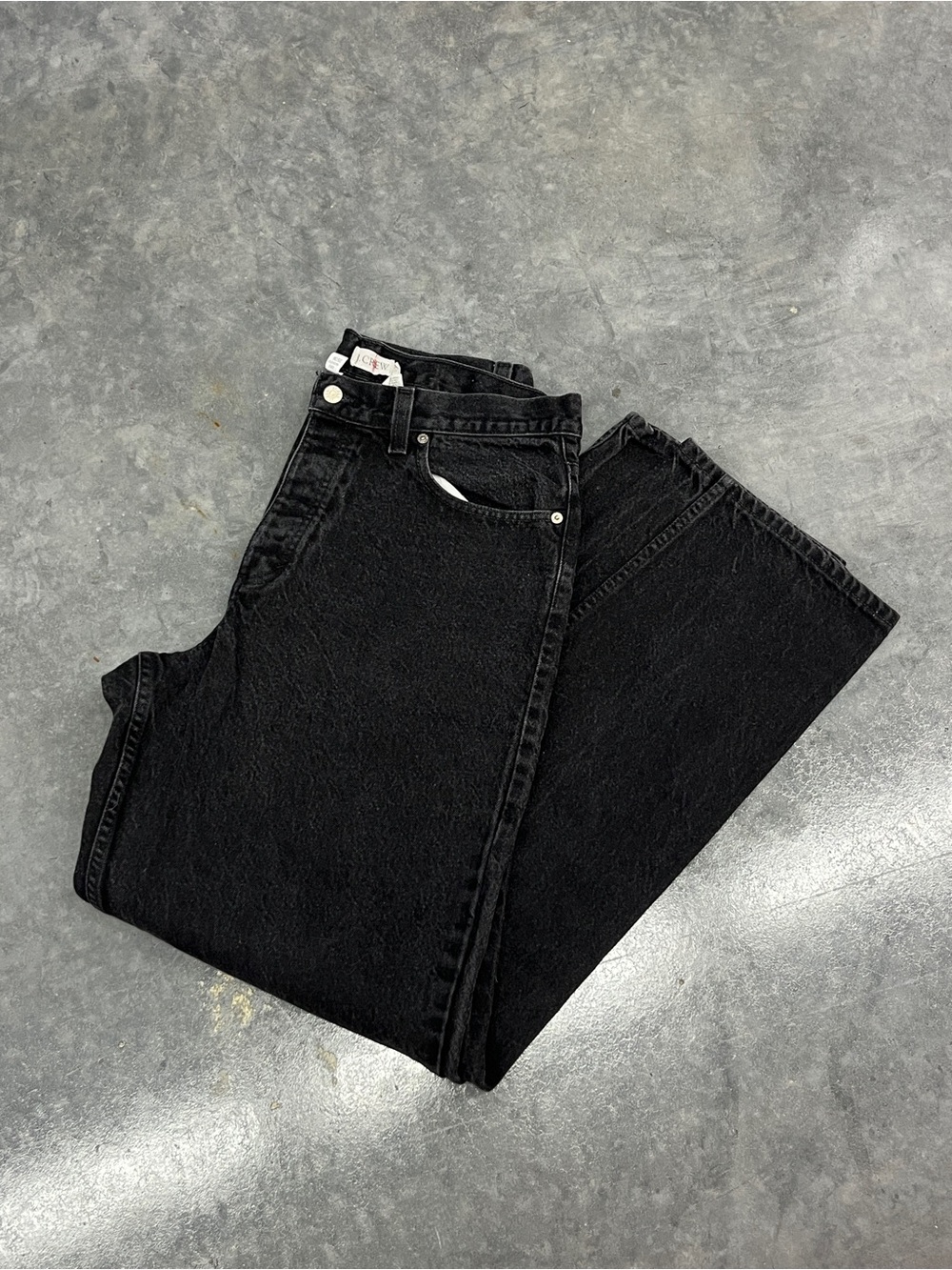 90’s J. Crew Wide Leg Black Denim